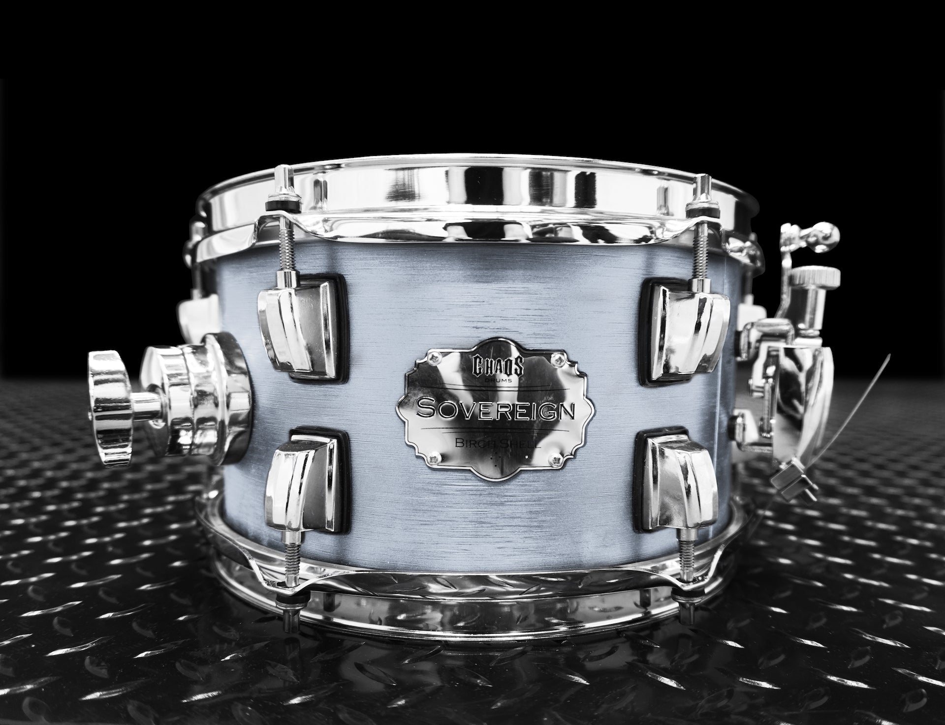 Chaos Sovereign 10x5.5 Snare Drum - Gun Metal White