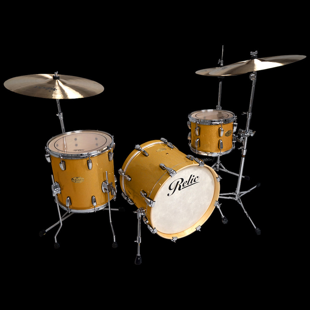 Relic Accolade Bop Drum Kit - Orange Sparkle