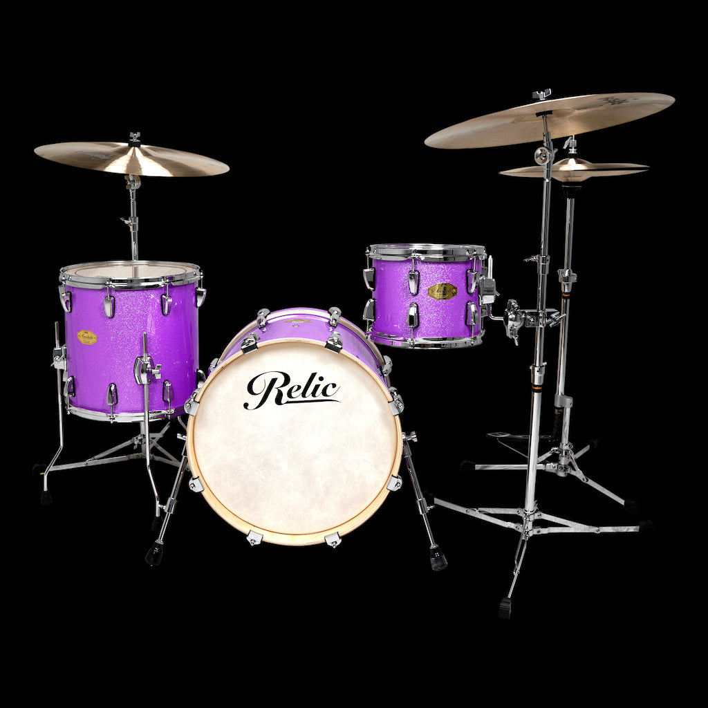 Relic Drums - Vintage Drums Purple Sparkle Drums