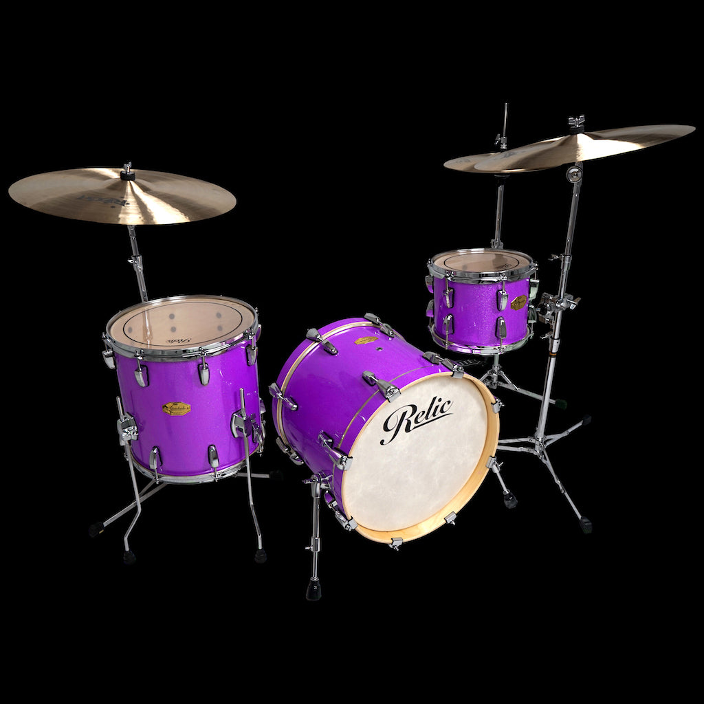 Relic Drums - Vintage Drums Purple Sparkle Drums