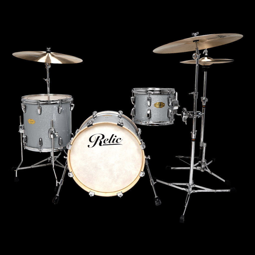 Relic Accolade Bop Drum Kit - Silver Sparkle