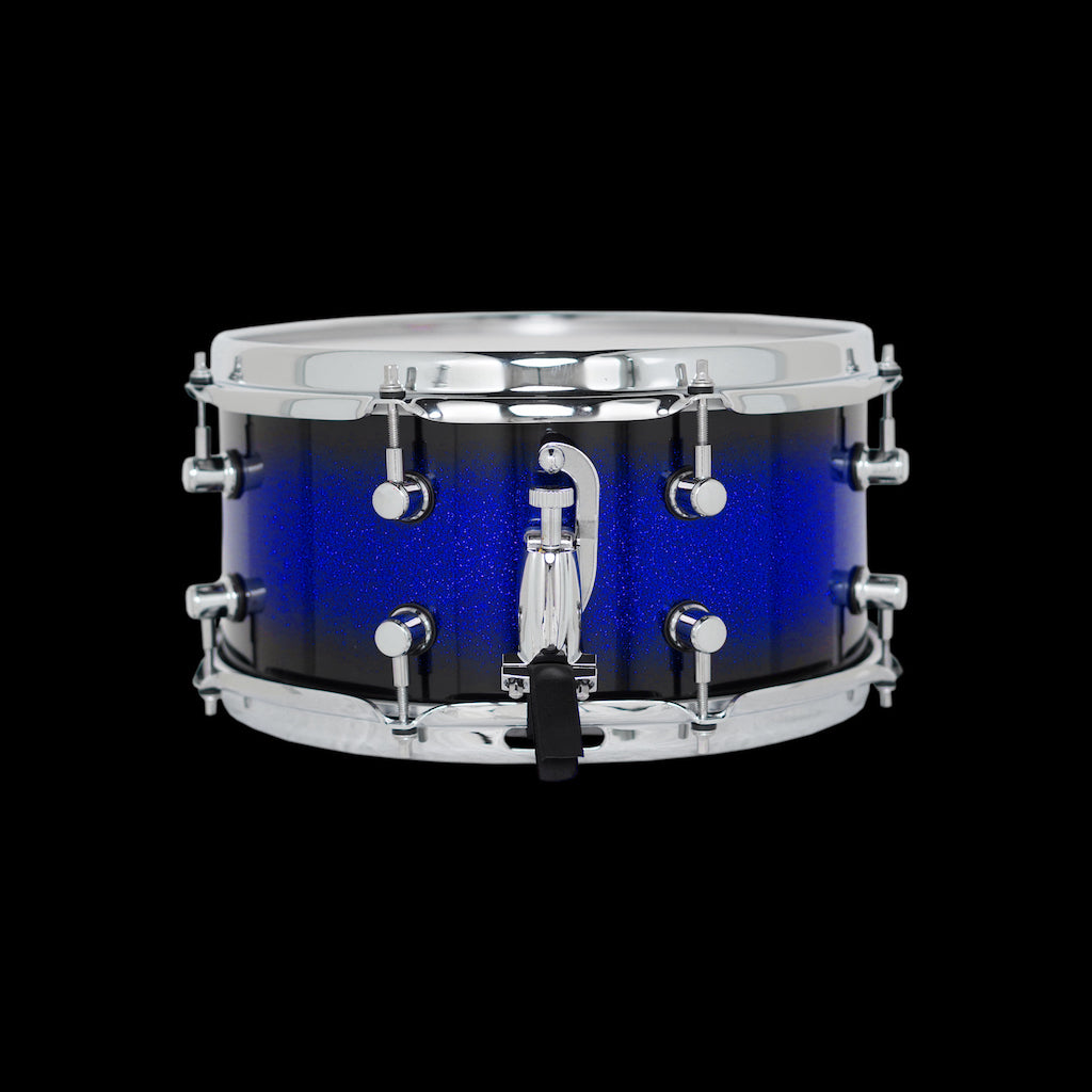 Chaos Maple Snare Drum - Legend Tone, Crack and sensitivity. Blue Sparkle Burst