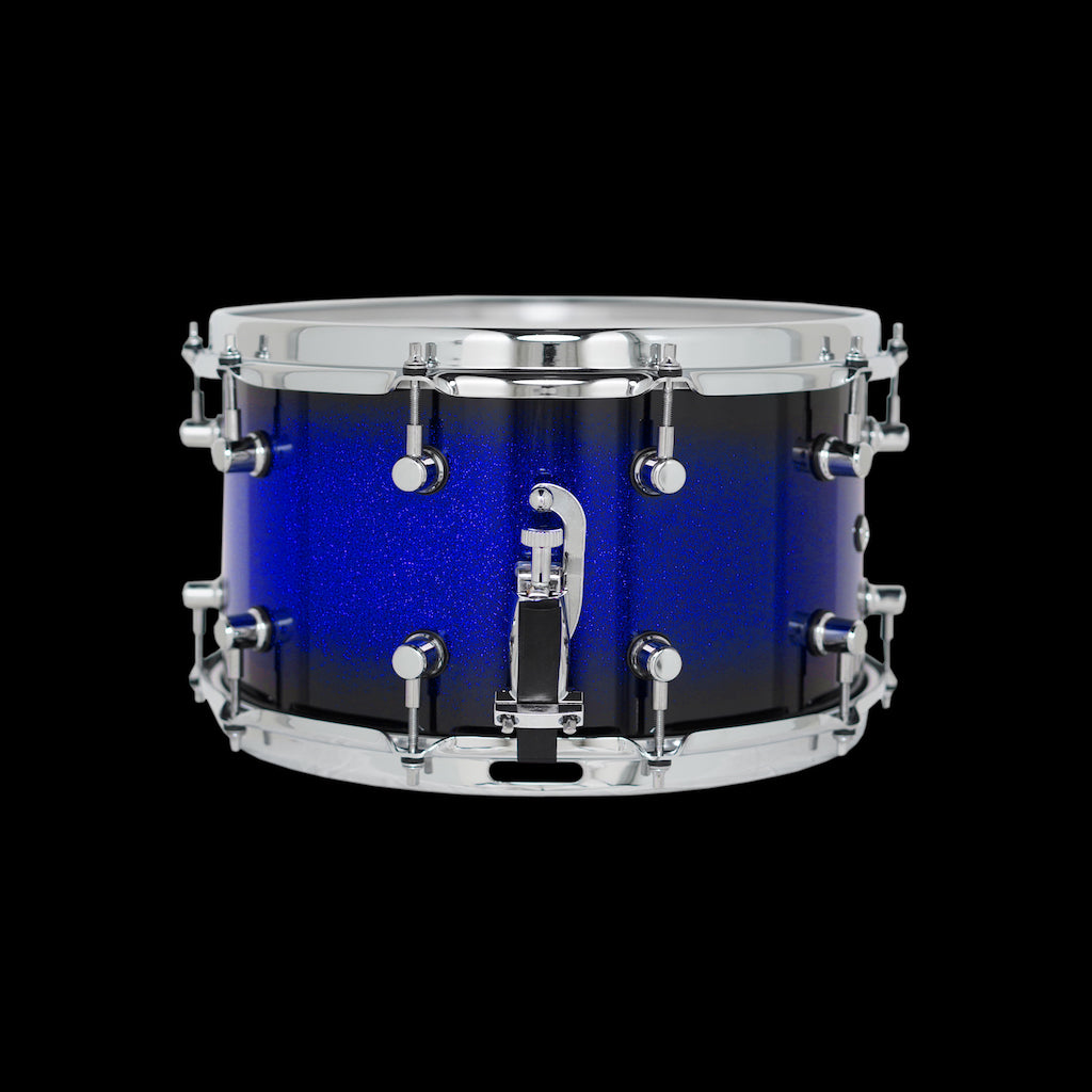 Chaos Maple Snare Drum - Legend Tone, Crack and sensitivity. Blue Sparkle Burst