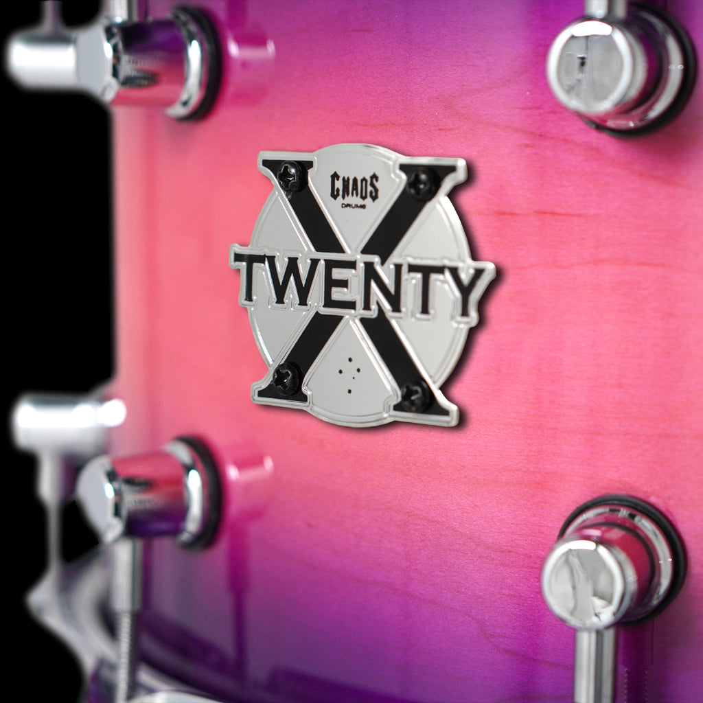 Chaos Twenty X 13x6.5 20 Ply Snare Drum - Cotton Candy