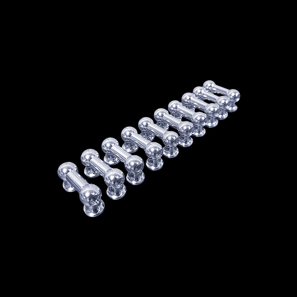 Group of DFP 25.4mm Chrome Single End Vintage Tube Drum Lugs