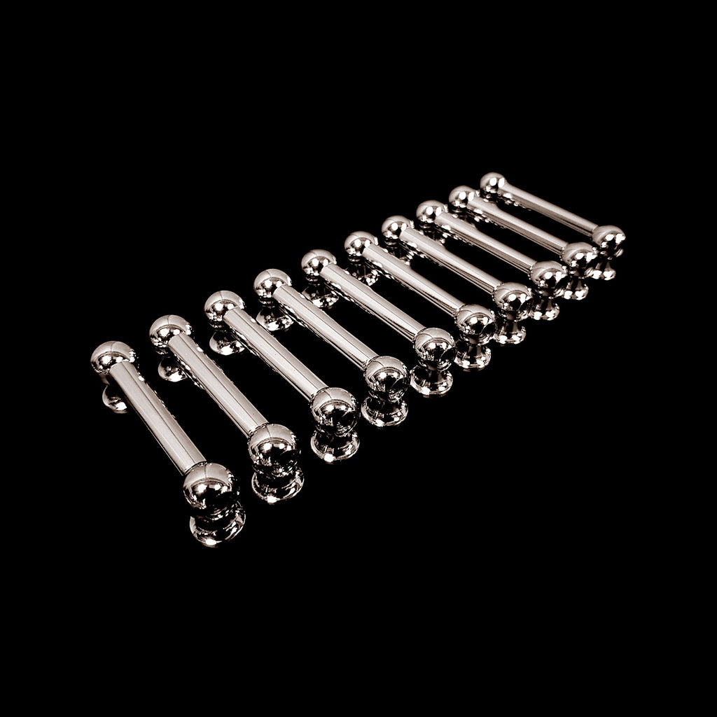 Group of DFP 50.8mm Black Nickel Double End Vintage Tube Drum Lugs