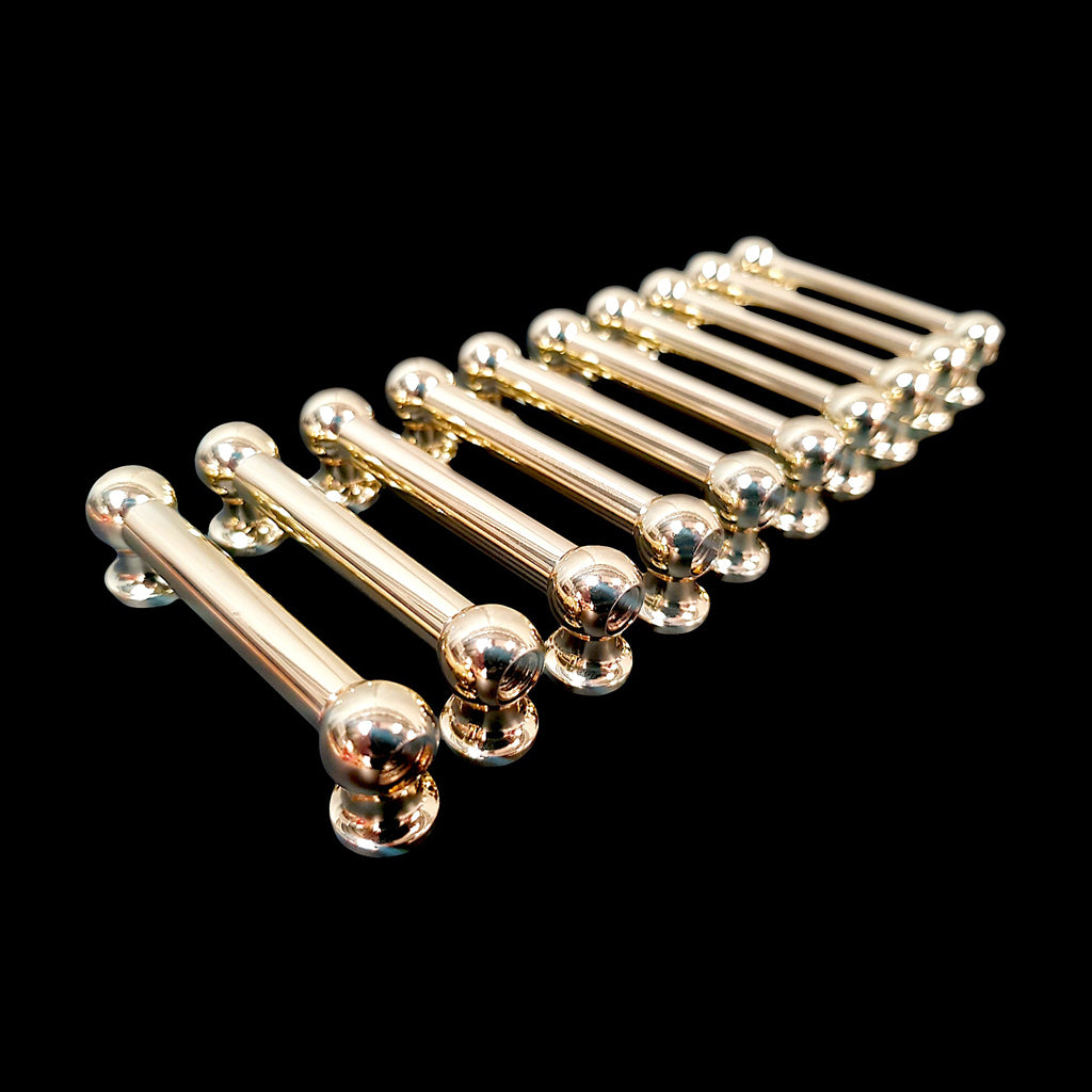 Group of DFP 55.56mm Brass Double End Vintage Tube Drum Lugs
