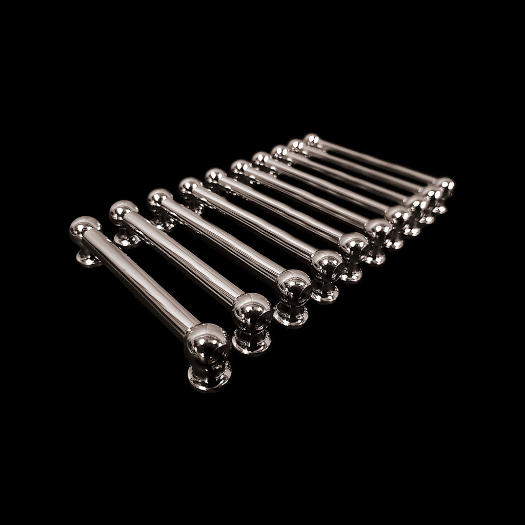 Group of DFP 88.9mm Black Nickel Double End Vintage Tube Drum Lugs