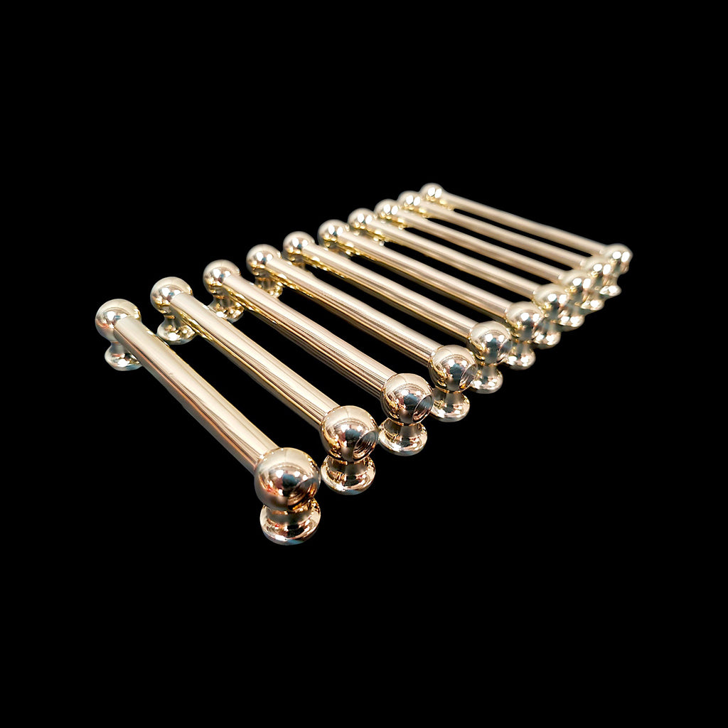 Group of DFP 88.9mm Brass Double End Vintage Tube Drum Lugs
