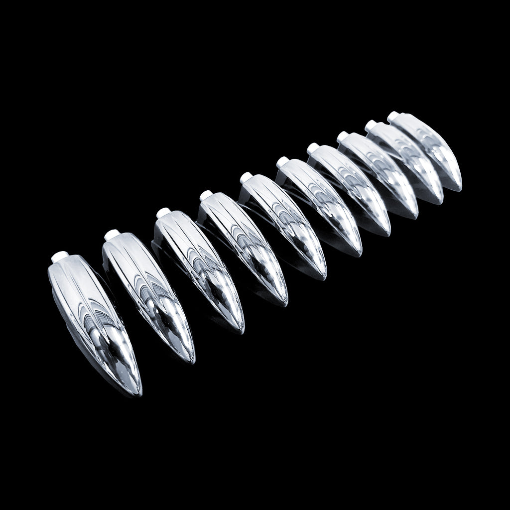 Group of DFP Chrome Die Cast Classic Bass Drum Lugs