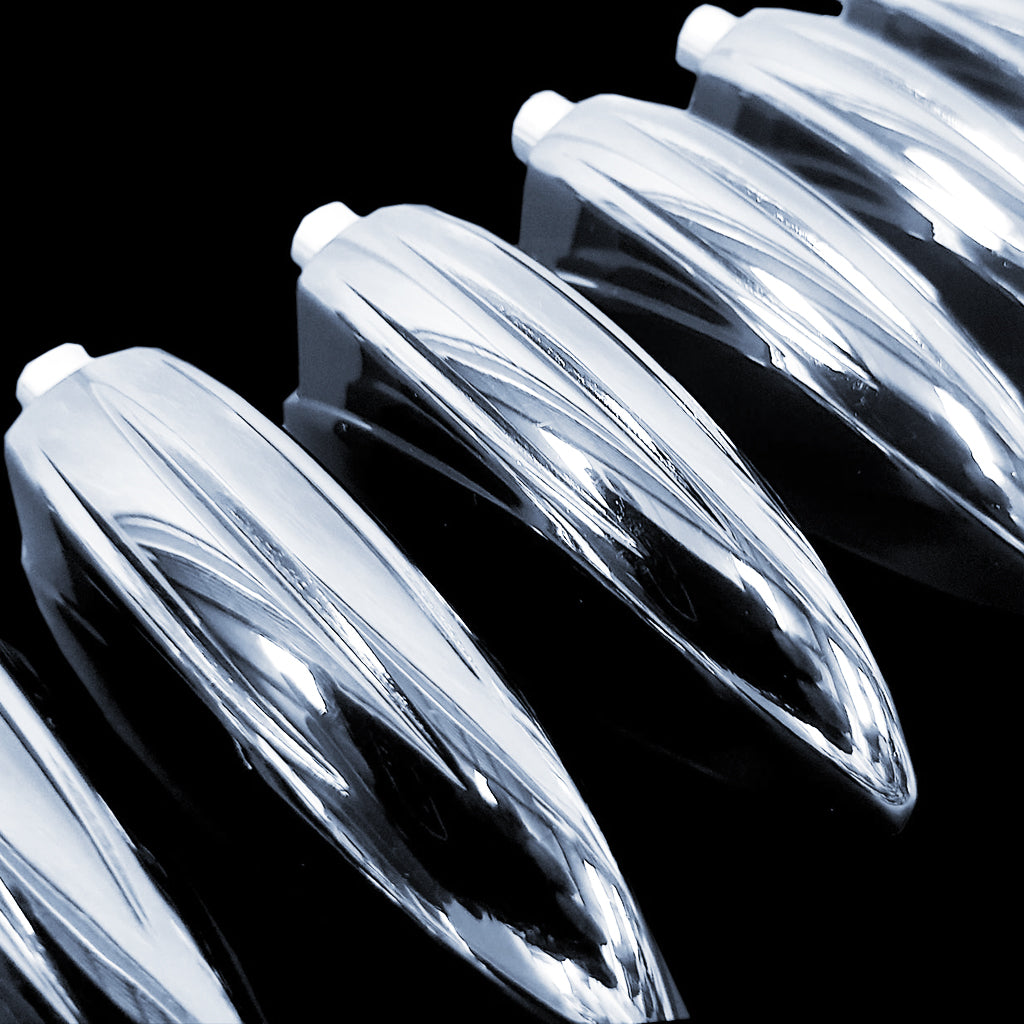 Close Up of DFP Chrome Die Cast Classic Bass Drum Lugs