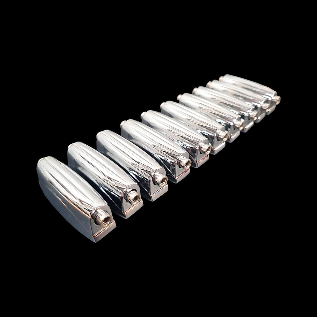 Group of Chrome Die Cast Classic Snare Drum Lugs
