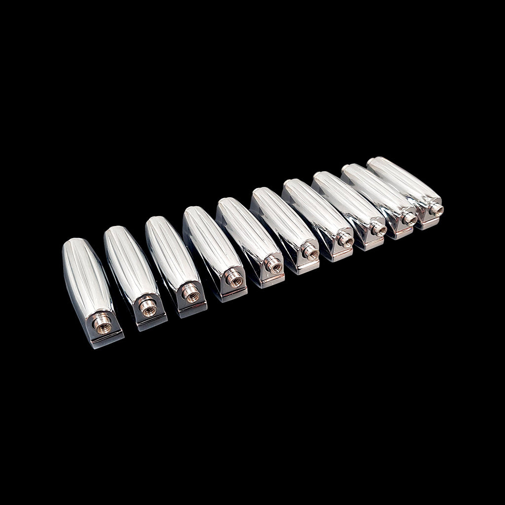 Group of Chrome Die Cast Classic Snare Drum Lugs