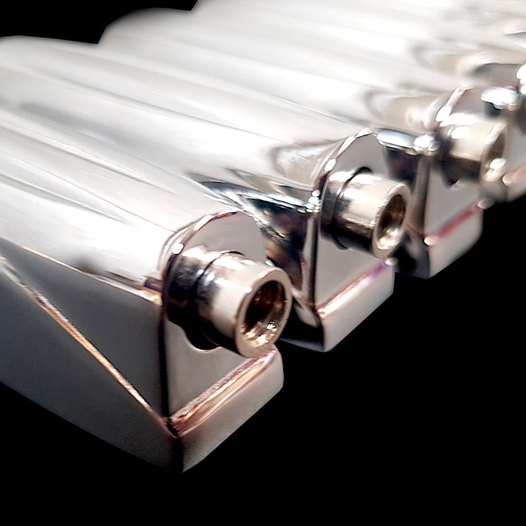 Close Up of Chrome Die Cast Classic Snare Drum Lugs