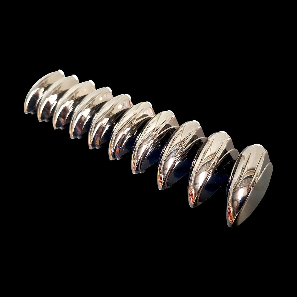 Group of 10 DFP Black Nickel Die Cast Classic Tom Drum Lugs