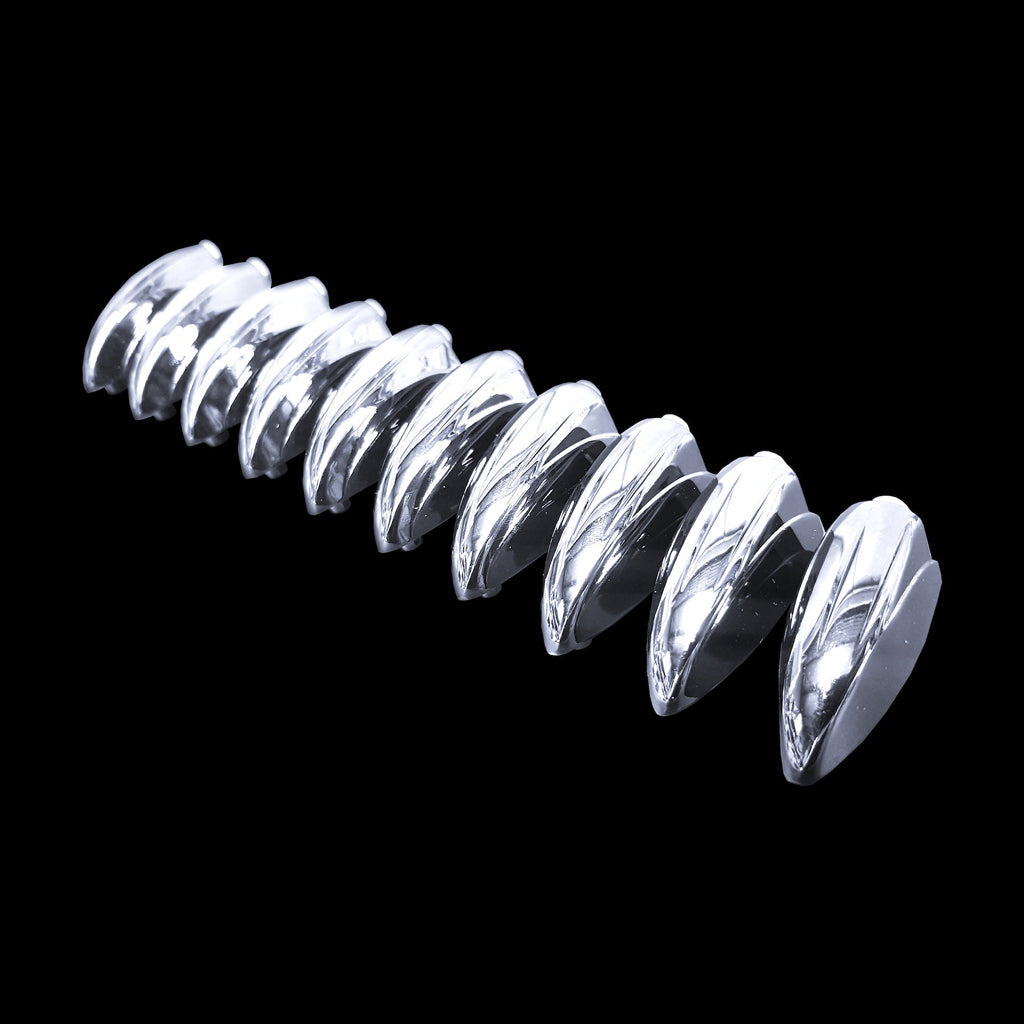 Group of 10 Chrome Die Cast Classic Tom Drum Lugs