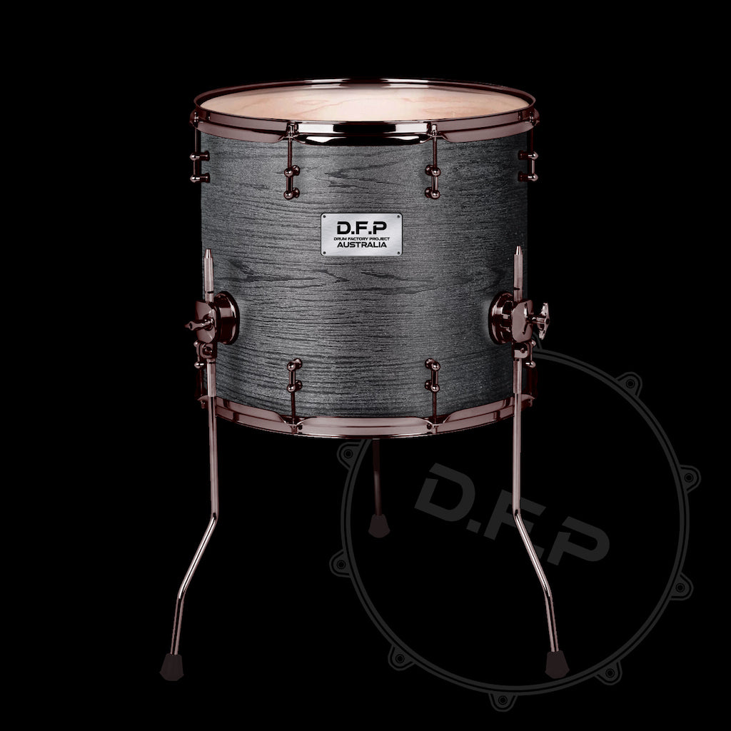 DFP Drum Wrap - Black Ash Wood