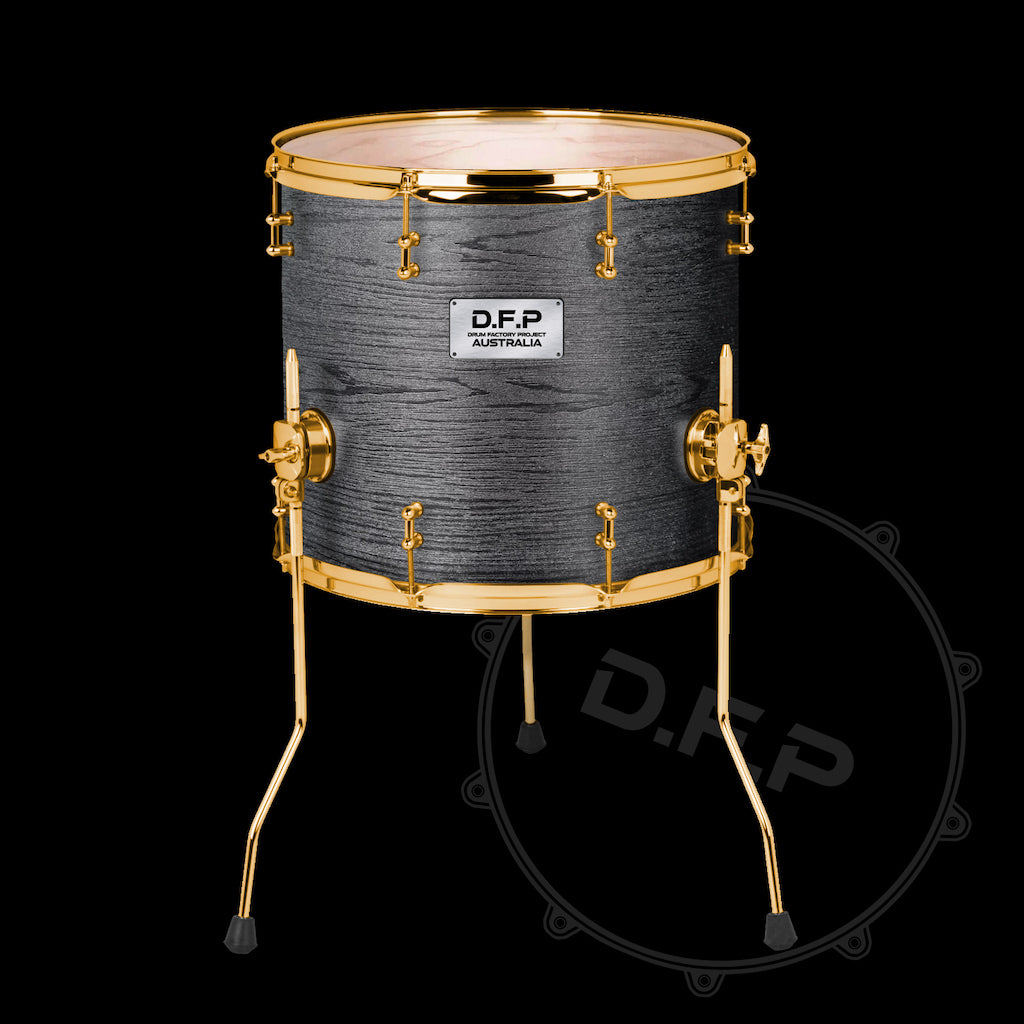 DFP Drum Wrap - Black Ash Wood