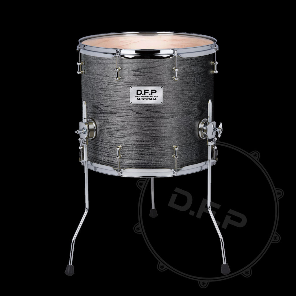 DFP Drum Wrap - Black Ash Wood
