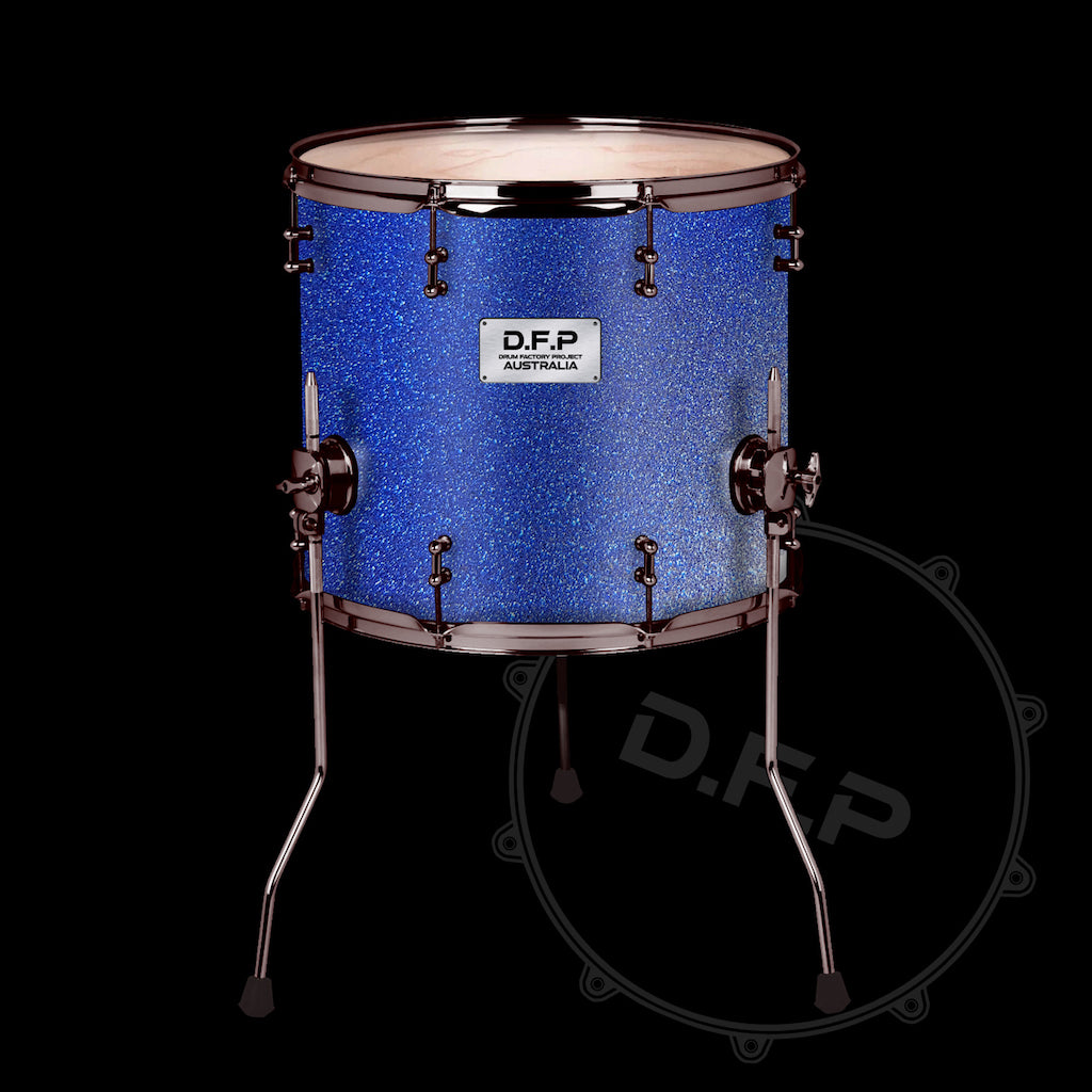 DFP Drum Wrap - Dark Blue Sparkle