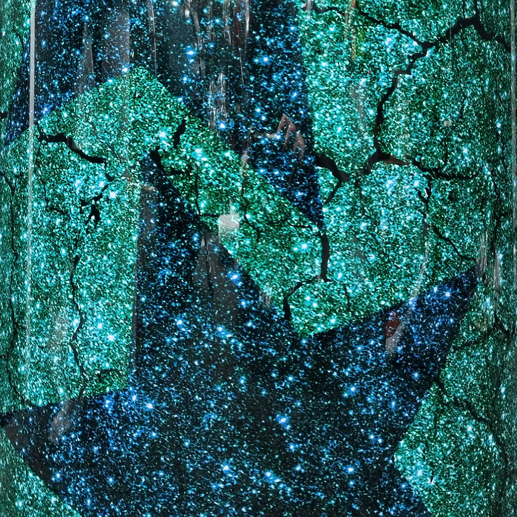 DFP Drum Wrap - Green & Blue Starlight