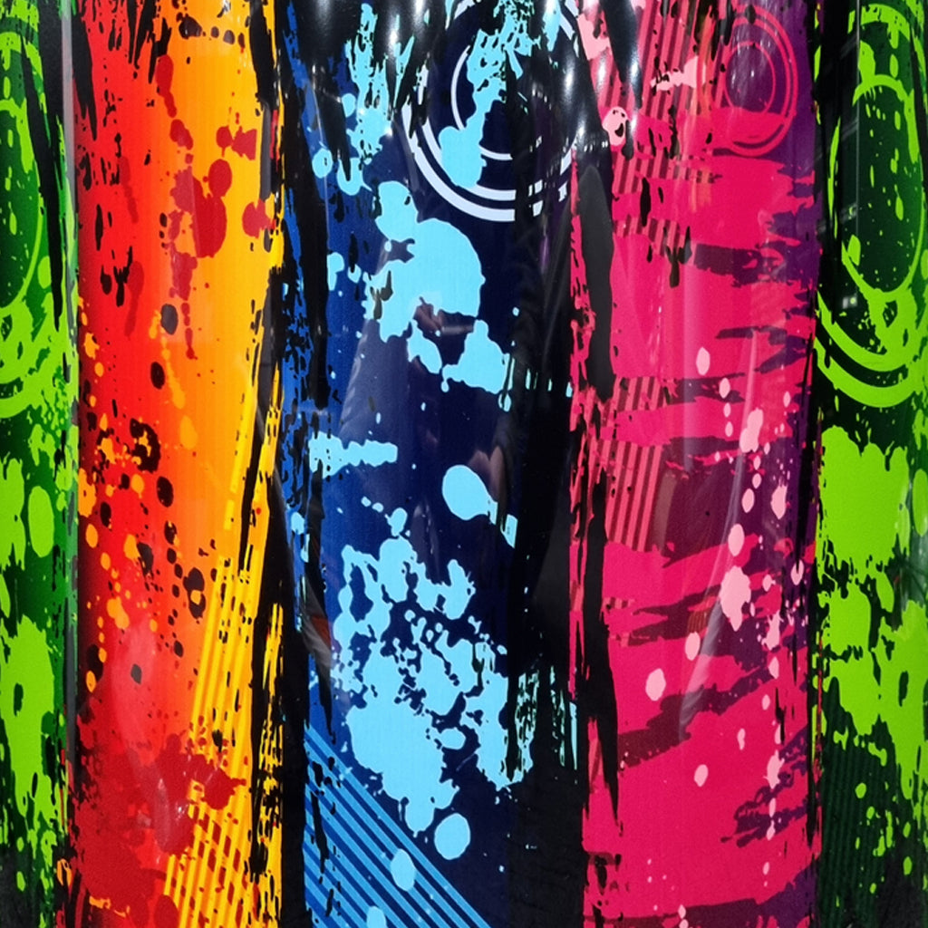 DFP Drum Wrap - Rainbow Stripe Graffiti