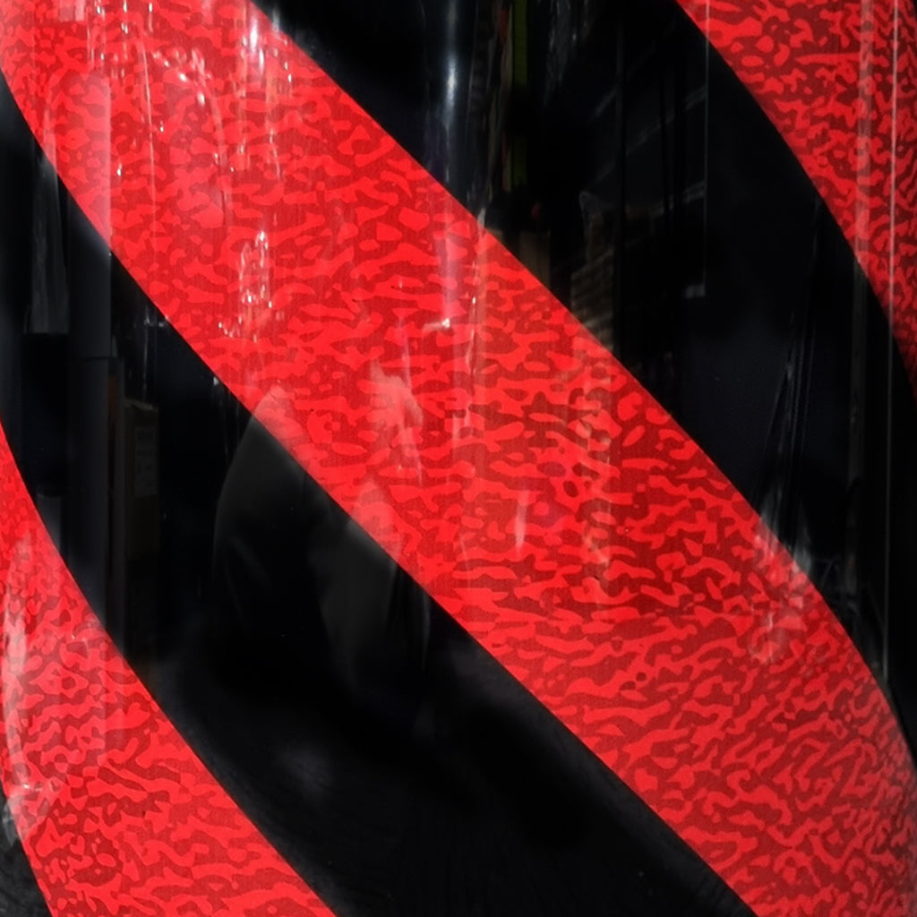 DFP Drum Wrap - Retro Red Black Spiral