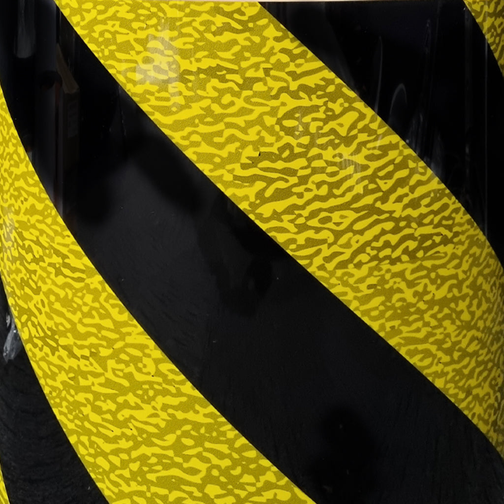 DFP Drum Wrap - Retro Yellow Black Spiral