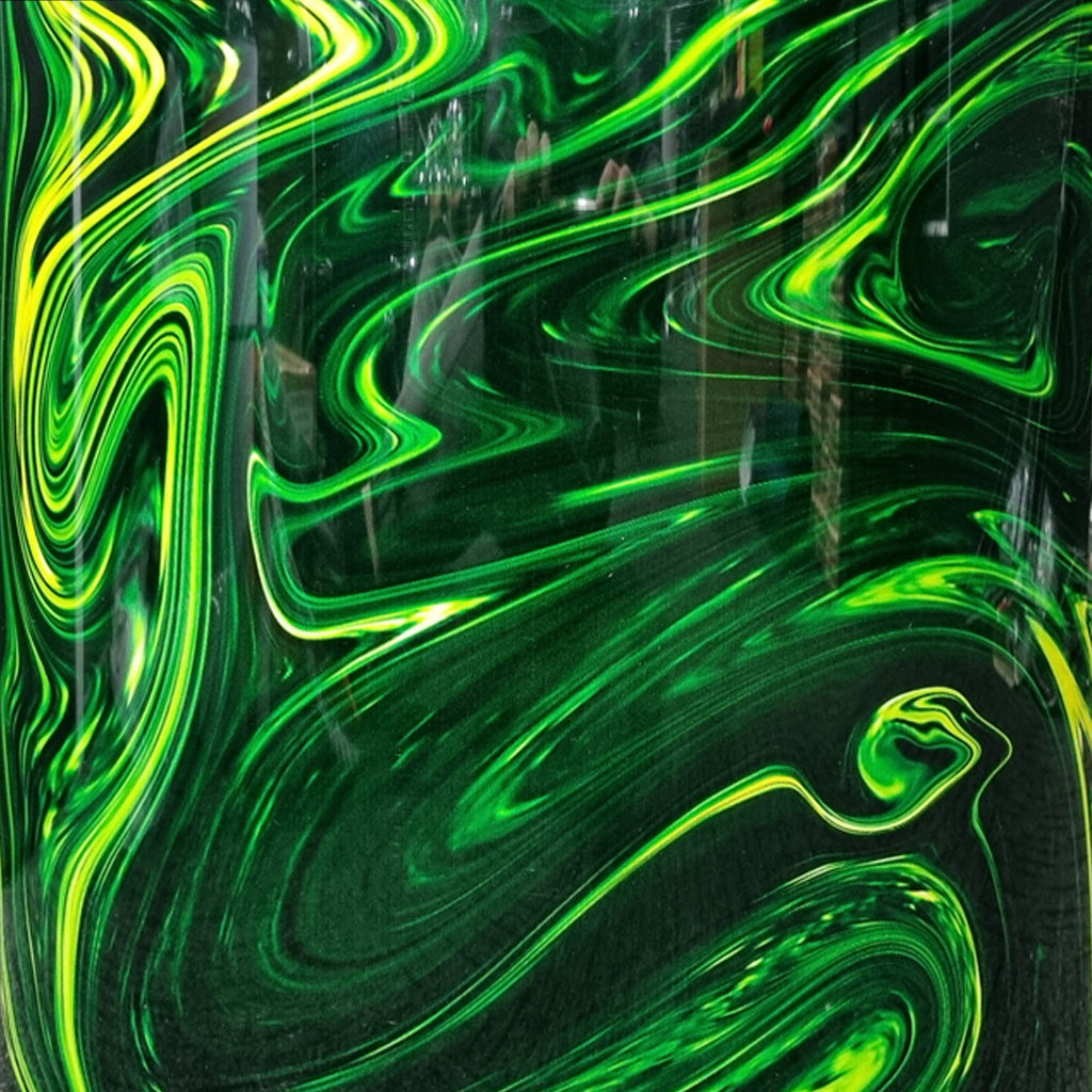 DFP Drum Wrap - Green & Yellow Sludge Graffiti