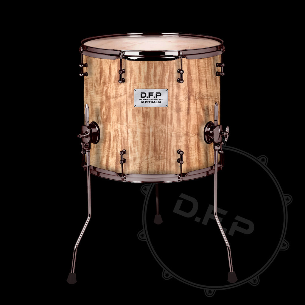 DFP Drum Wrap - Flamed Wood