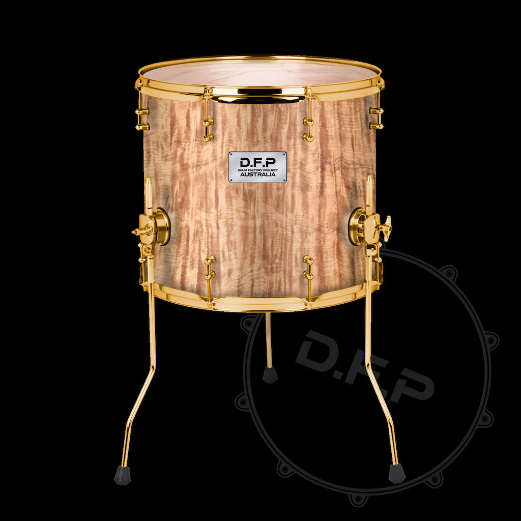DFP Drum Wrap - Flamed Wood