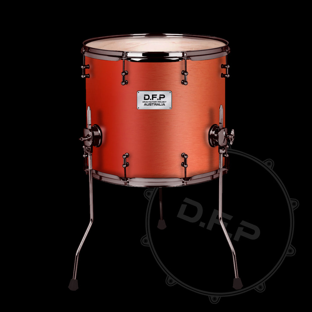 DFP Drum Wrap - Gun Metal Red