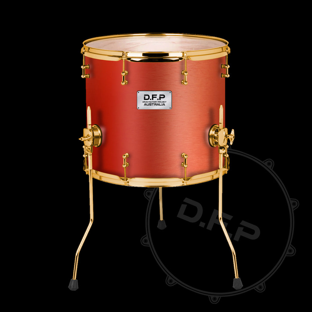 DFP Drum Wrap - Gun Metal Red