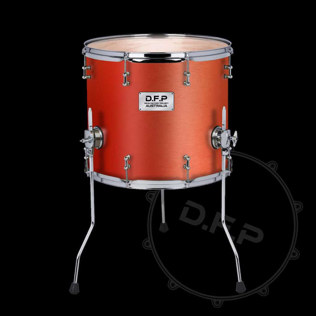 DFP Drum Wrap - Gun Metal Red