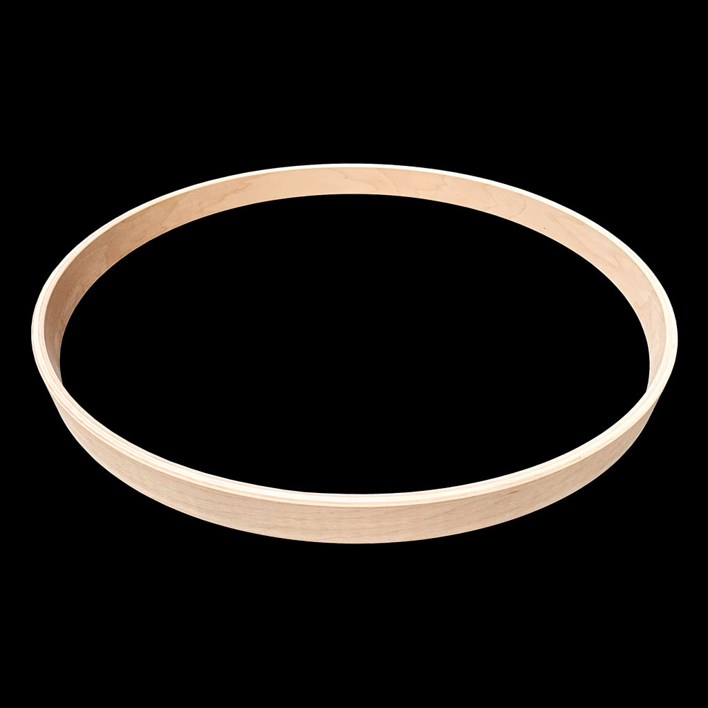 DFP Maple Bass Drum Hoops Raw unfinished