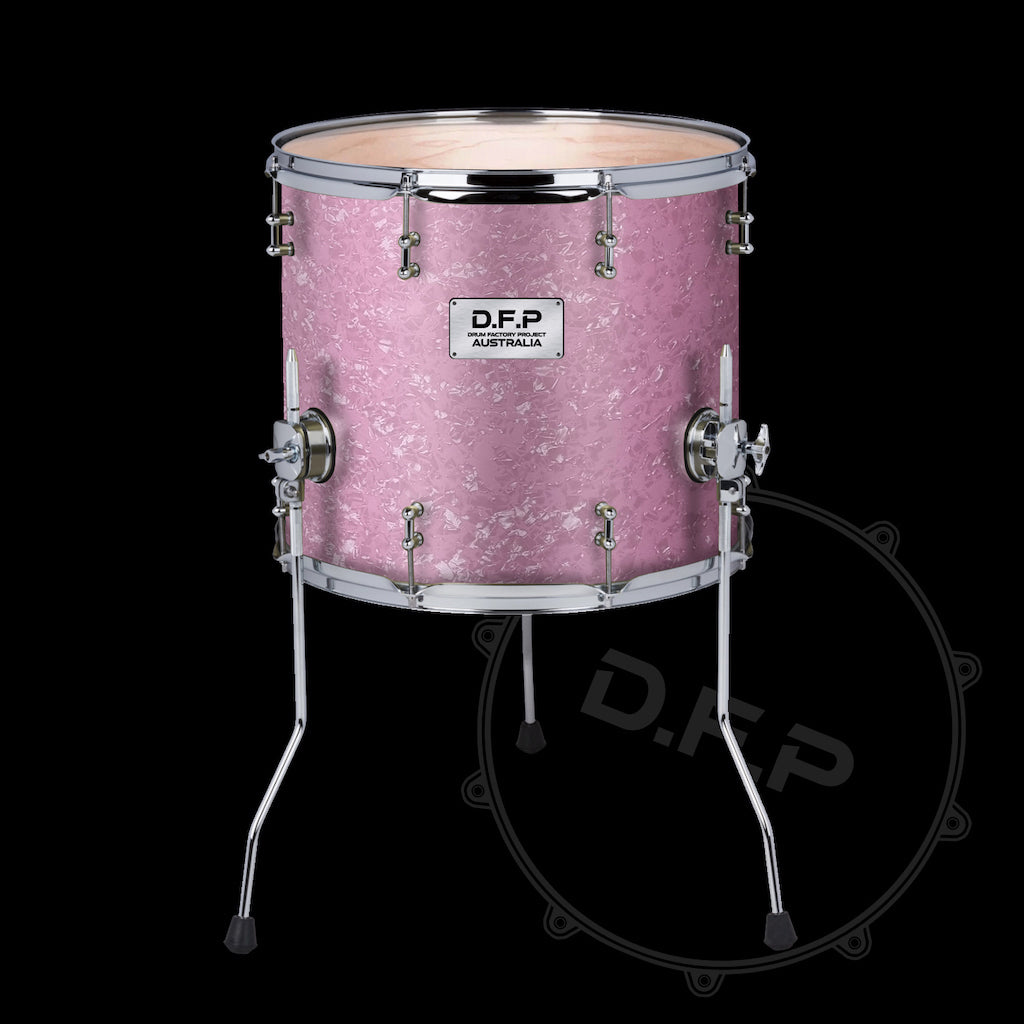 Pink pearl outlet drum set