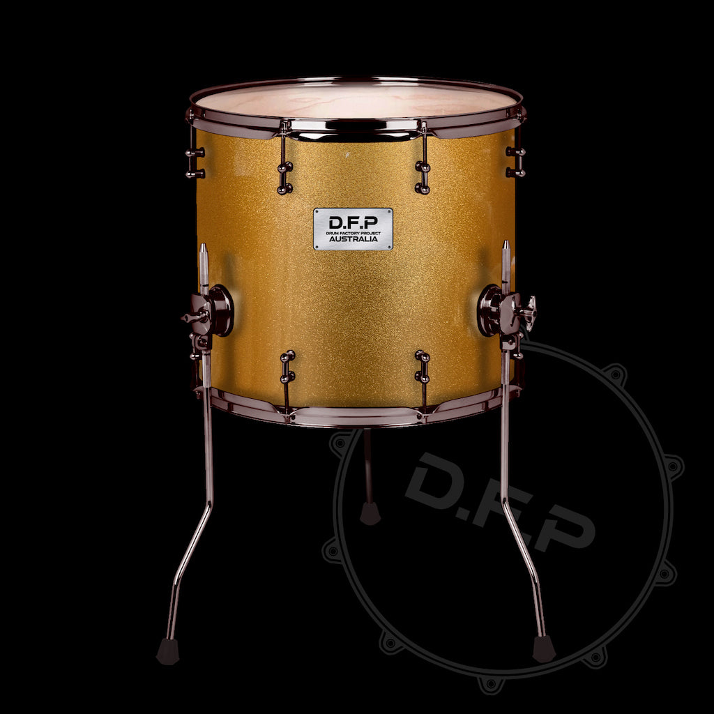 DFP Drum Wrap - Orange Sparkle