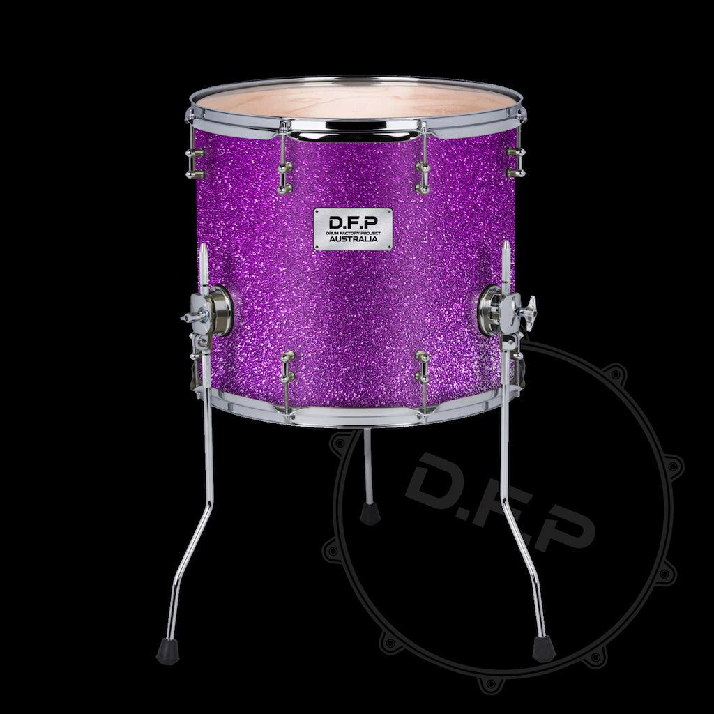 DFP Drum Wrap - Purple Sparkle