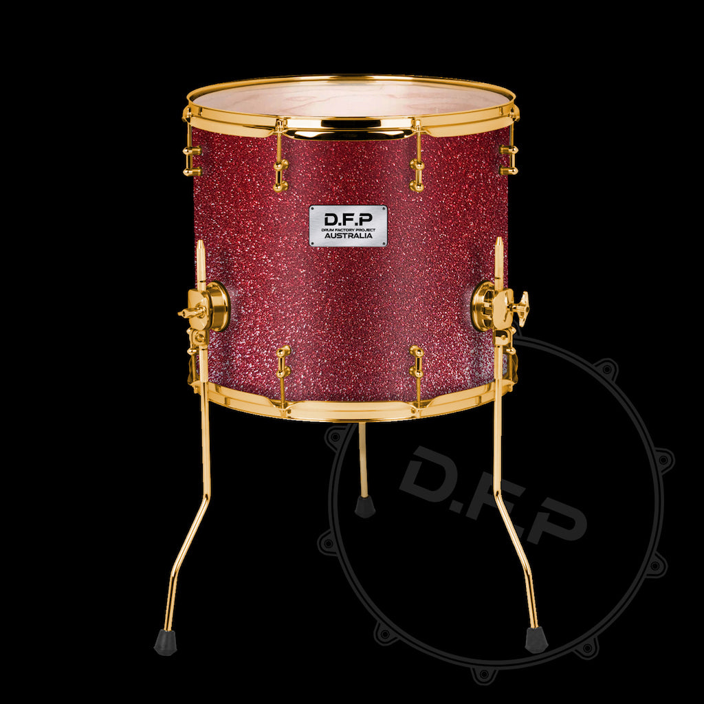 DFP Drum Wrap - Red Sparkle