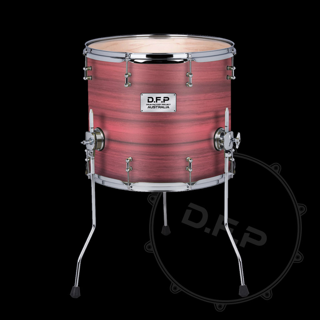 DFP Drum Wrap - Red Wood Grain