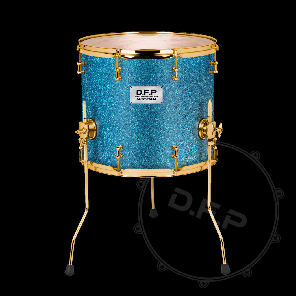 DFP Drum Wrap - Turquoise Sparkle