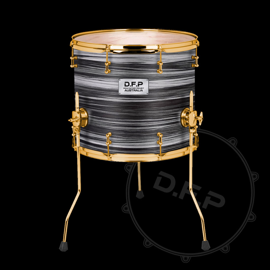 DFP Drum Wrap - Black & White Strata