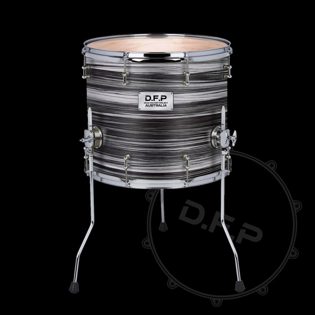 DFP Drum Wrap - Black & White Strata