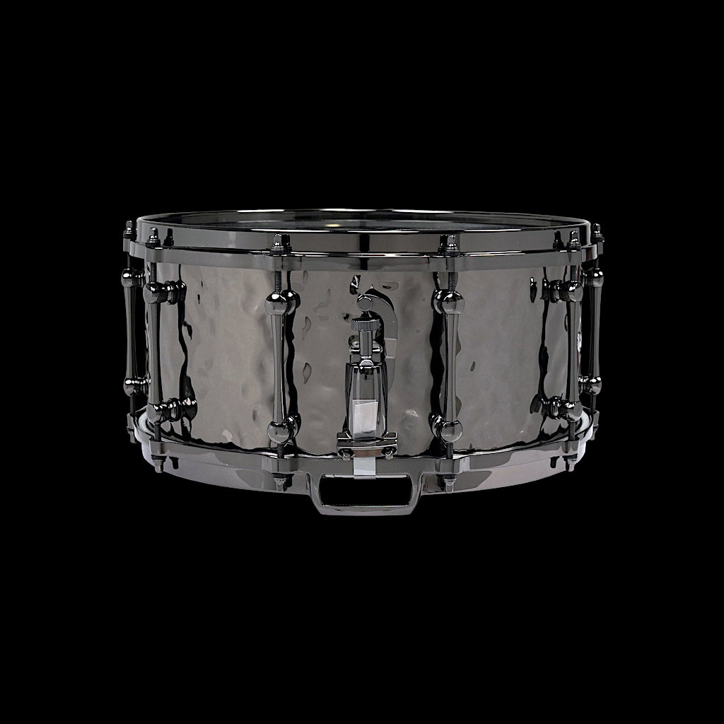 Chaos Metal Forge 14x6.5 Hammered Brass Beat Snare Drum - Black Nickel