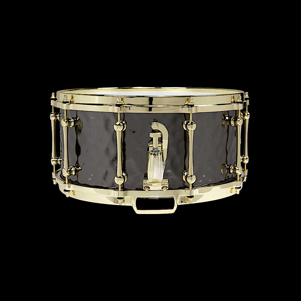 Chaos Metal Forge 14x6.5 Hammered Brass Beat Snare Drum - Gold