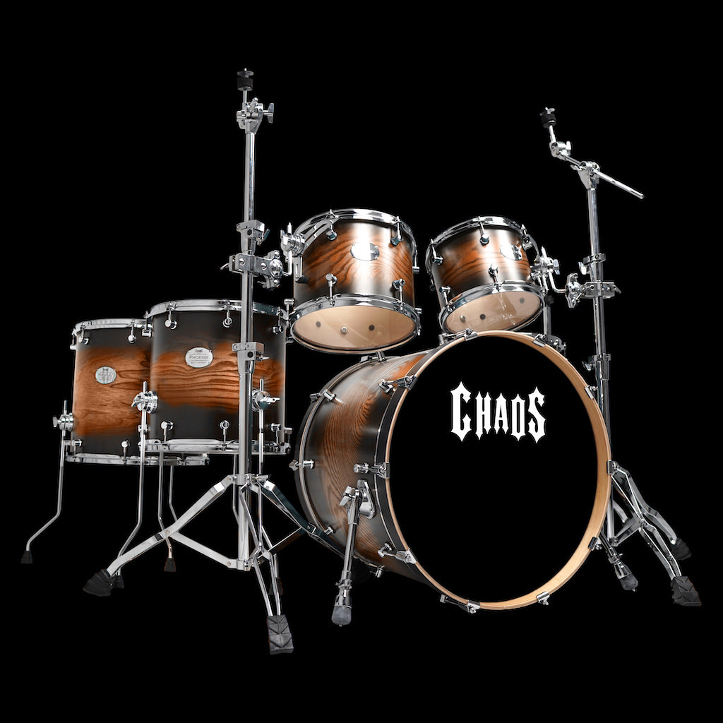 Chaos Phoenix Drum Kit - Orange Burst