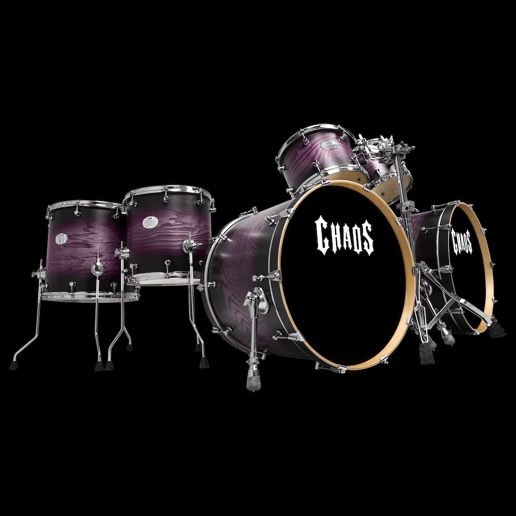 Chaos Phoenix Drum Kit - Ash Drum Kit Purple Burst
