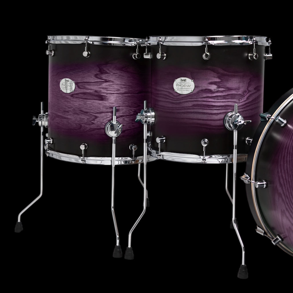 Chaos Phoenix Drum Kit - Ash Drum Kit Purple Burst