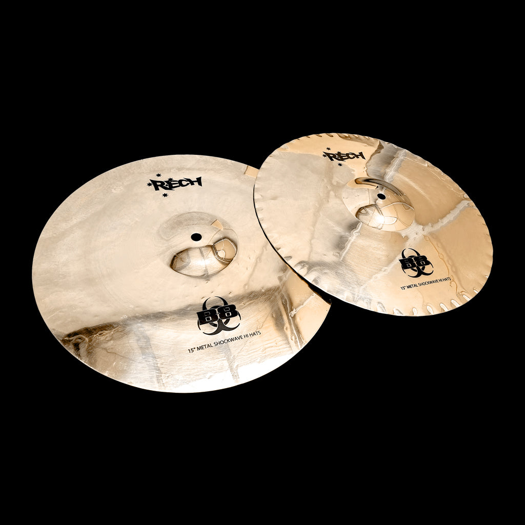 Rech B8 Metal 15" Shockwave Hi Hat Cymbals