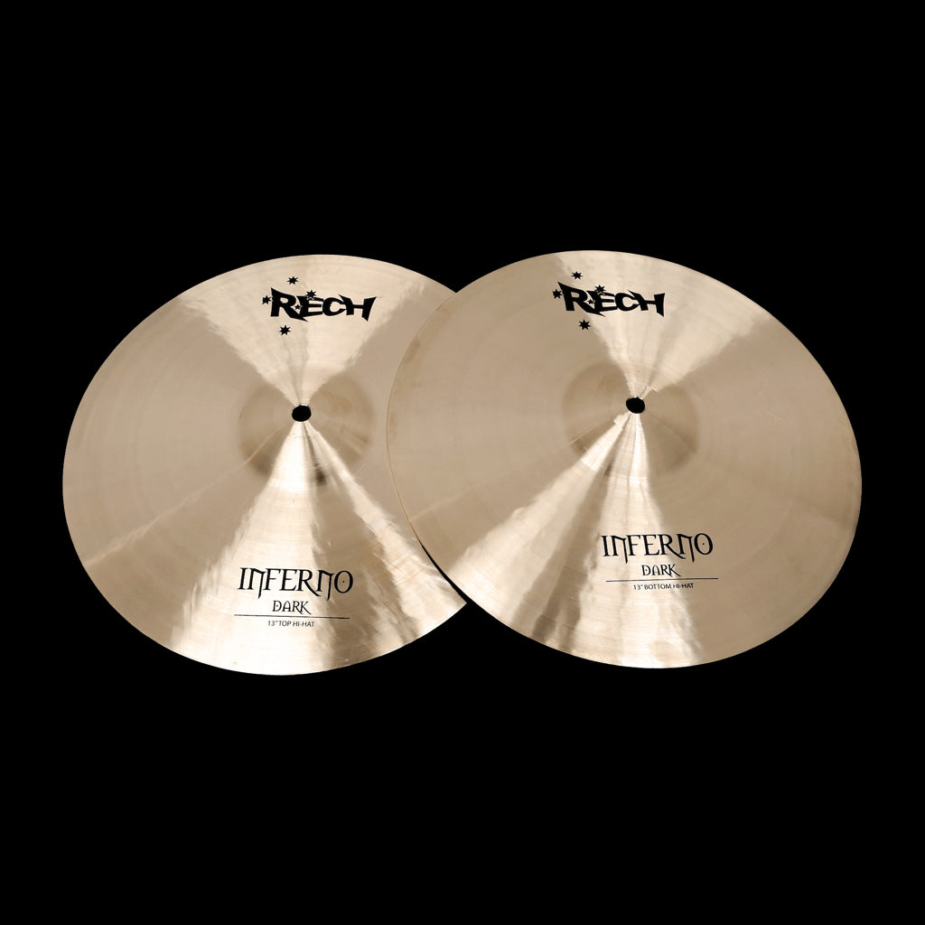 Rech Inferno Dark 13" Hi Hat Cymbals